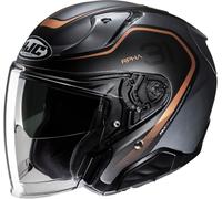HJC RPHA 31 Kouv Jet Helmet, black-grey-orange, size M for Men