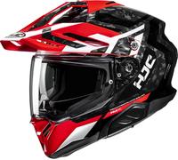 HJC RPHA 60 Dakar Enduro Helmet, black-white-red, size 2XL for Men