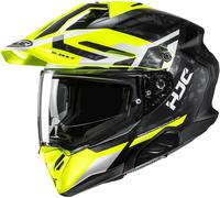 HJC RPHA 60 Dakar Enduro Helmet, black-white-yellow, size 2XL for Men