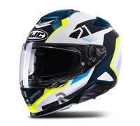 HJC RPHA 71 Hapel Full Face Helmet White/Hi-Vis YellowL White,Hi-Vis Yellow