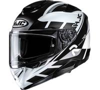 HJC RPHA 72 Value Helmet, black-white-silver, size XL for Men