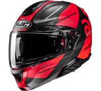 HJC RPHA 91 Blat Helmet, black-red, size 2XL for Men