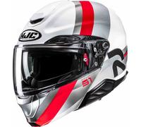 HJC RPHA 91 Fensh Helmet, white-red-silver, size XL for Men