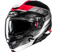 HJC RPHA 91 Madal Helmet, black-white-red, size L for Men