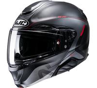 HJC RPHA91 COMBUST flip-up helmet black-red MC1SF S