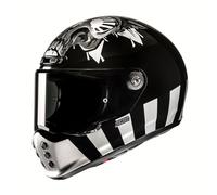 HJC V10 Crania MC5 Black Vintage 70's Style Motorcycle Helmet (L)