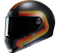 HJC V10 Foni Helmet, black-red-yellow, size M for Men