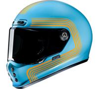 HJC V10 Foni Helmet, blue/orange, size S (55/56)