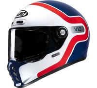 HJC V10 Grape Helmet, white-red-blue, size XS 54 55 for Men