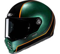 HJC V10 Hodu Helmet, black-green-orange, size XS 54 55 for Men