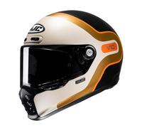HJC V10 Motorcycle Helmet Grape MC7SF Orange (XL)