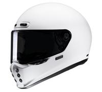 HJC V10 Motorcycle Helmet PLain Gloss White (S)