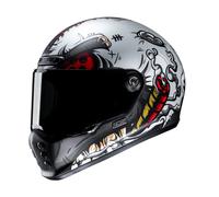 HJC V10 Vatt Red Retro Helmet