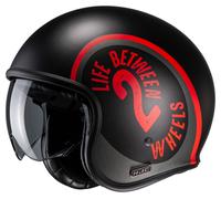 HJC V30 Harvey MC1SF Jet helmet unisex Black/Red, XS