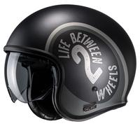HJC V30 Harvey MC5SF Jet helmet unisex Black/Light grey, L