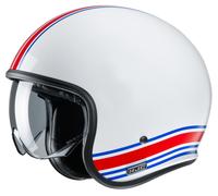 HJC V30 Senti MC21 Jet helmet unisex White/Blue/Red, 2XL