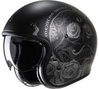 HJC V31 Desto Retro Jet Helmet, black/grey, size M (57/58)