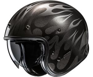 HJC V31 FIRO Jethelm schwarz MC5 XL