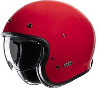 HJC V31 Solid Retro Jet Helmet, red, size 2XL for Men