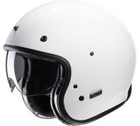 HJC V31 Solid Retro Jet Helmet, white, size M (57/58)