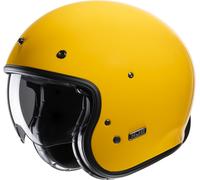 HJC V31 Solid Retro Jet Helmet, yellow, size XL for Men