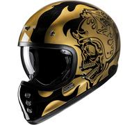 HJC V60 Flame Helmet, black-gold-silver, size XS 54 55 for Men