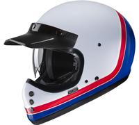 HJC V60 Scoby Helmet, white-red-blue, size XS 54 55 for Men