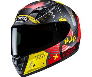 HJC Y10 Mika Youth Helmet, black-red-yellow, size S