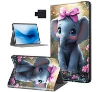 HJCYXJLK Case for Kindle Paperwhite 10th Generation 2018,PU Leather for Kindle 10th 2018 Tablet Case,Shockproof Folio Stand E-Book Protective Cover,Auto Sleep/Wake,Pink Elephant Blossom