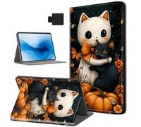 HJCYXJLK Case for Kindle Paperwhite 10th Generation 2019,PU Leather for Kindle 10th 2019 Tablet Case,Shockproof Folio Stand E-Book Protective Cover,Auto Sleep/Wake,Cat Spirit Pumpkin
