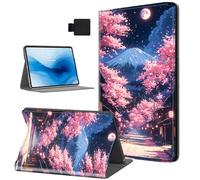 HJCYXJLK Case for Kindle Paperwhite 10th Generation 2019,PU Leather for Kindle 10th 2019 Tablet Case,Shockproof Folio Stand E-Book Protective Cover,Auto Sleep/Wake,Moonlit Sakura Street