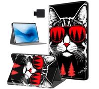 HJCYXJLK Case for Kindle Paperwhite 10th Generation 2019,PU Leather for Kindle 10th 2019 Tablet Case,Shockproof Folio Stand E-Book Protective Cover,Auto Sleep/Wake,Cool Cat Shades