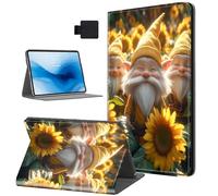 HJCYXJLK Case for Kindle Paperwhite 11th Generation 2021, PU Leather for Kindle 11th 2021 Tablet Case, Shockproof Folio Stand E-Book Protective Cover, Auto Sleep/Wake, Sunflower Gnomes