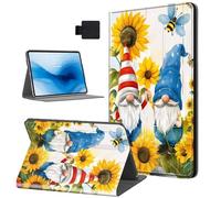 HJCYXJLK Case for Kindle Paperwhite 11th Generation 2022/2024,PU Leather for Kindle 11th 2022 Tablet Case,Shockproof Folio Stand E-Book Protective Cover,Auto Sleep/Wake,Sunflower Santa Claus