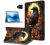HJCYXJLK Case for Kindle Paperwhite 11th Generation 2022/2024,PU Leather for Kindle 11th 2022 Tablet Case,Shockproof Folio Stand E-Book Protective Cover,Auto Sleep/Wake,Branch Crow
