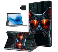 HJCYXJLK Case for Kindle Paperwhite 11th Generation 2022/2024,PU Leather for Kindle 11th 2022 Tablet Case,Shockproof Folio Stand E-Book Protective Cover,Auto Sleep/Wake,Cool Black Cat