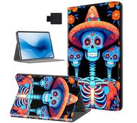HJCYXJLK Case for Kindle Paperwhite 12th Generation 2024, PU Leather for Kindle Colorsoft 7" Tablet Case, Folio Stand Shockproof E-Book Protective Cover, Auto Sleep/Wake, Day of Dead Skulls