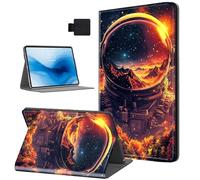 HJCYXJLK Case for Kindle Scribe 10.2 Inch 2022/2024,PU Leather for Kindle Scribe 2022/2024 Tablet Case,Shockproof Folio Stand E-Book Protective Cover,Auto Sleep/Wake,Astronaut's Autumn View