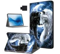 HJCYXJLK Case for Kindle Scribe 10.2 Inch 2022/2024,PU Leather for Kindle Scribe 2022/2024 Tablet Case,Shockproof Folio Stand E-Book Protective Cover,Auto Sleep/Wake,Wolves Love