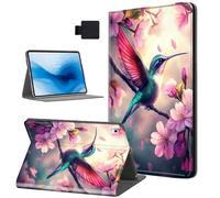 HJCYXJLK for iPad Air 13 2024/2025 Tablet Case, Auto Sleep/Wake, Hummingbirds PU Leather Fplio Cover with Hard TPU Back Shell, Multi-Viewing Angles Flip for iPad Air 13 2024 Tablet Case