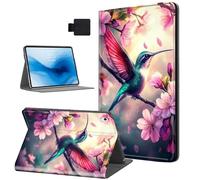 HJCYXJLK for iPad Air 13 2024/2025 Tablet Case, Auto Sleep/Wake,Leather Folio Cover with TPU Back Shell, Multi-Viewing Angles Flip for iPad Air 13 2024 Tablet Case, Hummingbirds