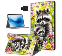 HJCYXJLK for Kindle Fire 7 2019/2017 Tablet Case, Auto Sleep/Wake,Leather Folio Cover with TPU Back Shell, Multi-Viewing Angles Flip for Kindle Fire 7 2019 Tablet Case, Red Roses Bookcase