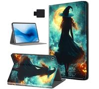 HJCYXJLK for Kindle Fire HD 8 2016/2017/2018 Tablet Case, Auto Sleep/Wake,Leather Folio Cover with TPU Back Shell, Multi-Viewing Angles Flip Cover for Fire HD 8 2018, Witch in Moonlit Forest