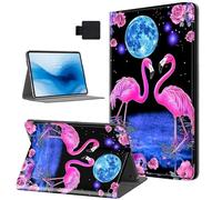 HJCYXJLK for Kindle Fire Max 11 2023 Tablet Case, Auto Sleep/Wake,Leather Folio Cover with TPU Back Shell, Multi-Viewing Angles Flip for Fire Max 11 2023 Tablet Case, Pink Flamingos