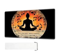 HJCYXJLK for MTG Playmat 24x14 Inch, Circular_Design_with_The_Silhouette Design for TCG Card Game Play mat with Non-Slip Rubber Base Smooth Surface with Storage Bag, Multipurpose Play Mat for Magic