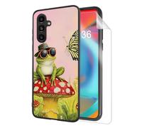 HJCYXJLK for Samsung Galaxy A14 Phone Case, Soft TPU Shockproof Full Body Protection Cover 6.5" for Samsung Galaxy A14, Lightweight Compatible Wireless Charging, Mushroom Frog