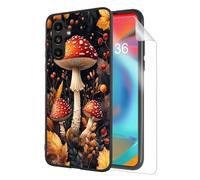 HJCYXJLK for Samsung Galaxy A15 Phone Case,Soft TPU Shockproof Full Body Protection Cover 6.5" for Samsung Galaxy A15,Lightweight Case Wireless Charging,Fly Agaric Mushrooms Art