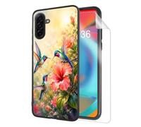 HJCYXJLK for Samsung Galaxy A17 Case,Garden Courtship Hummingbirds