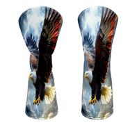 HJCYXJLK Golf Club Head Covers, Premium Leather Golf Headcovers for Driver Fairway Woods, Stylish Protective Covers for Women Men, Thunder Eagle Soar