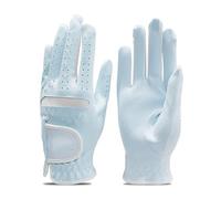 HJDGHU Golf Gloves 1 Pair Golf Gloves Women Left Hand Right Breathable Blue Pink Soft Microfiber Cloth Anti-slip Lady Glove For Ladies(1 Pair Blue,19 Medium Large)